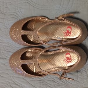 Girls Gold Dress Shoes